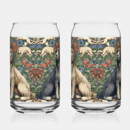 Vaso Con Forma De Lata Ornamental Dogs Textile Art inspired by William