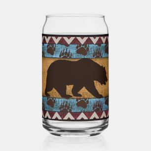 Vaso Con Forma De Lata Oso nativo americano