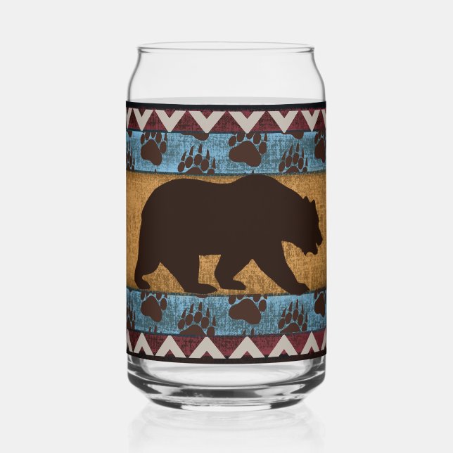 Vaso Con Forma De Lata Oso nativo americano (Anverso)