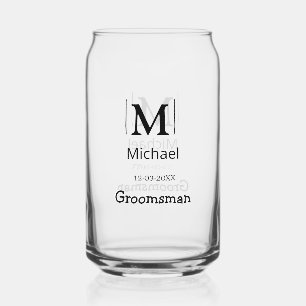 Vaso Con Forma De Lata padrino de boda despedida de soltera agregar nombr