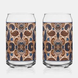 Vaso Con Forma De Lata Paisley Soda Glass