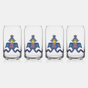 Vaso Con Forma De Lata Pájaro y Ratón