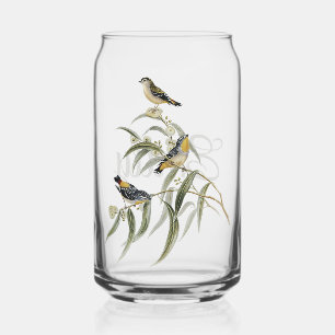 Vaso Con Forma De Lata Pájaros coloridos en una rama de árbol