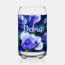 Pansias azules Pansy Flor Floral personalizada
