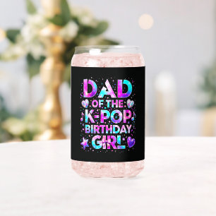 Vaso Con Forma De Lata Papá del cumpleaños de K-Pop música coreana