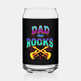 Vaso Con Forma De Lata ¡PAPÁ LAS ROCAS! Guitarra