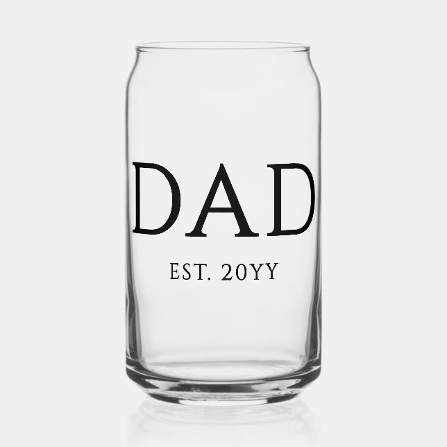 Vaso Con Forma De Lata Papá Noel Moderno se promocionó a papá (Anverso)