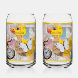Vaso Con Forma De Lata Paper Duck Soda Glass