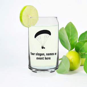 Vaso Con Forma De Lata Parapente Motif personalizable texto completo sobr