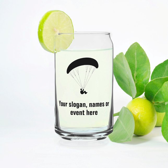 Vaso Con Forma De Lata Parapente Motif personalizable texto completo sobr (Subido por el creador)