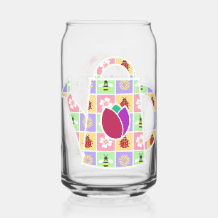 Vaso Con Forma De Lata Parches de primavera