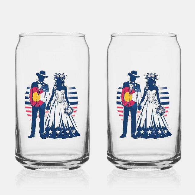 Vaso Con Forma De Lata Pareja Colorado (Anverso)