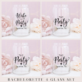 Vaso Con Forma De Lata Partido Cute Bachelorette