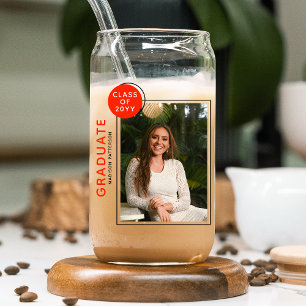 Vaso Con Forma De Lata Partido de Graduación Fotográfica Guión Moderno Ne