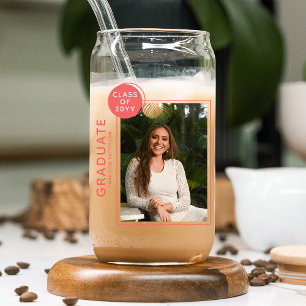 Vaso Con Forma De Lata Partido de Graduación Fotográfica Guión Moderno Ro