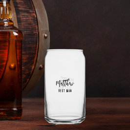 Vaso Con Forma De Lata Partido de solteros del Mejor Hombre