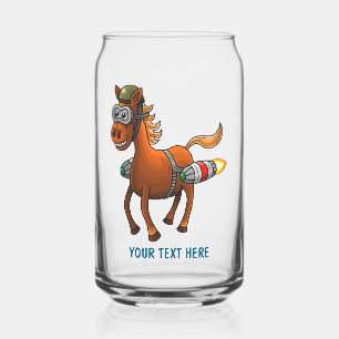 Vaso Con Forma De Lata Paseo en Cohete Volador de Pony