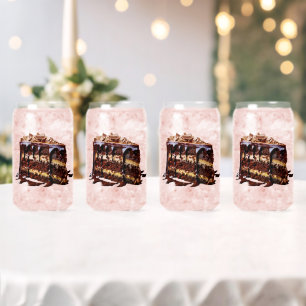 Vaso Con Forma De Lata Pastel de chocolate de varias capas indulgente de 