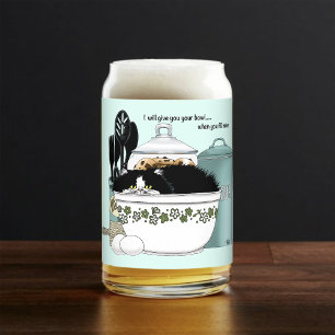 Vaso Con Forma De Lata Pastry Cat Blue