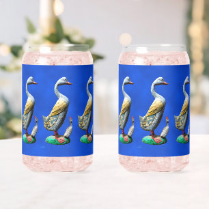 Vaso Con Forma De Lata Patos De Madera Weathered