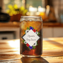 Vaso Con Forma De Lata Patriotic Panda Anemone Baby Shower