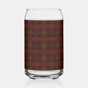 Vaso Con Forma De Lata Patrón burdeos con rayas oscuras