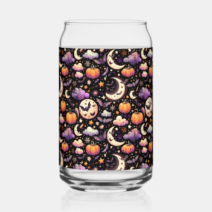 Vaso Con Forma De Lata Patrón caprichoso del cielo nocturno de Halloween
