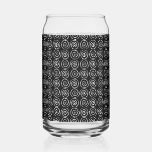 Vaso Con Forma De Lata Patrón celta de doble espiral