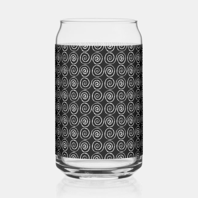 Vaso Con Forma De Lata Patrón celta de doble espiral (Anverso)
