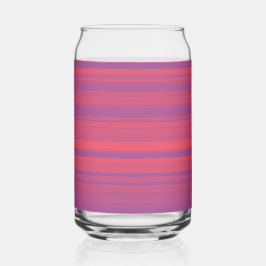 Vaso Con Forma De Lata Patrón continuo de rayas moradas rojas