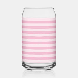 Vaso Con Forma De Lata Patrón continuo de rayas rosadas