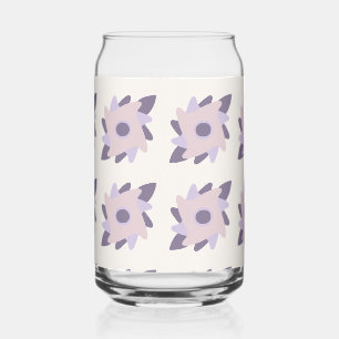 Vaso Con Forma De Lata Patrón de Baldosa Decorativa de Color Púrpura Past
