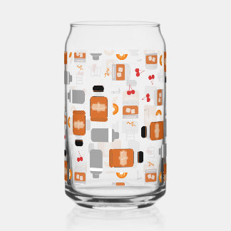 Vaso Con Forma De Lata Patrón de Borbón