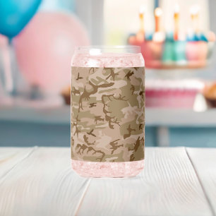 Vaso Con Forma De Lata Patrón de camuflaje del desierto, patrón militar, 