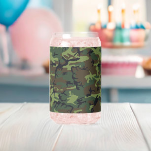 Vaso Con Forma De Lata Patrón de camuflaje verde, patrón militar, ejércit