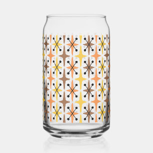 Vaso Con Forma De Lata Patrón de Estrella Fugaz Moderno de Mitad de Siglo