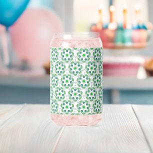 Vaso Con Forma De Lata Patrón De Hojas, Patrón De Hojas, Hojas Verdes
