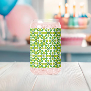 Vaso Con Forma De Lata Patrón De Hojas, Patrón De Hojas, Hojas Verdes