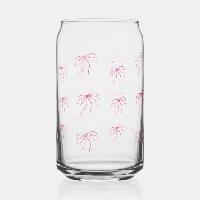 Vaso Con Forma De Lata patrón de lazos (Izquierda)