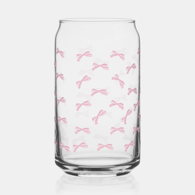 Vaso Con Forma De Lata patrón de lazos (Anverso)