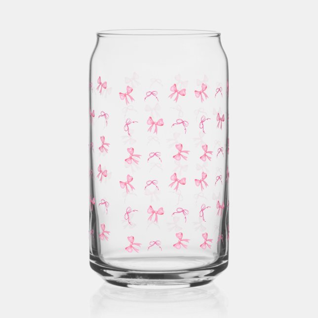 Vaso Con Forma De Lata patrón de lazos (Anverso)