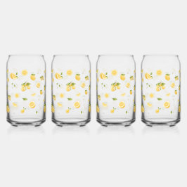 Vaso Con Forma De Lata Patrón de limón