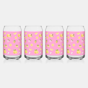 Vaso Con Forma De Lata Patrón de limón