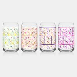 Vaso Con Forma De Lata Patrón de pradera de flores silvestres botánicas