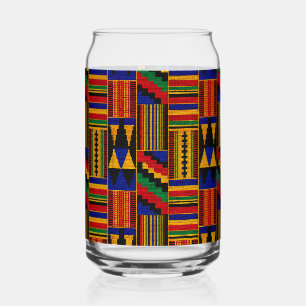 Vaso Con Forma De Lata Patrón de tela Kente de estilo africano