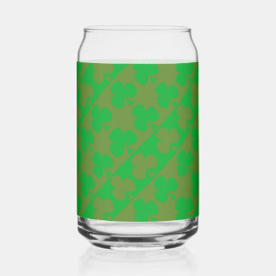 Vaso Con Forma De Lata Patrón de Trébol