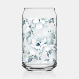 Vaso Con Forma De Lata Patrón floral de acuarela singularmente en el jard