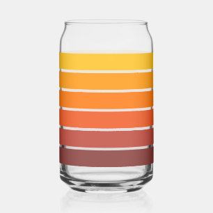 Vaso Con Forma De Lata Patrón geométrico de estilo vintage retro de los 7