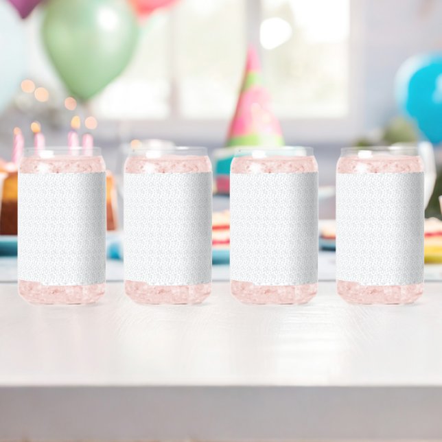 Vaso Con Forma De Lata Patrón geométrico de invierno personalizado (Insitu (Cumpleaños))