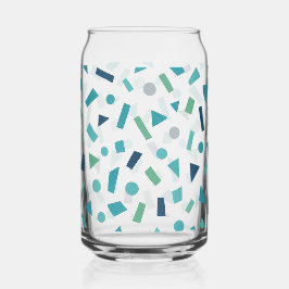 Vaso Con Forma De Lata Patrón geométrico retro - Diseño de estilo Memphis